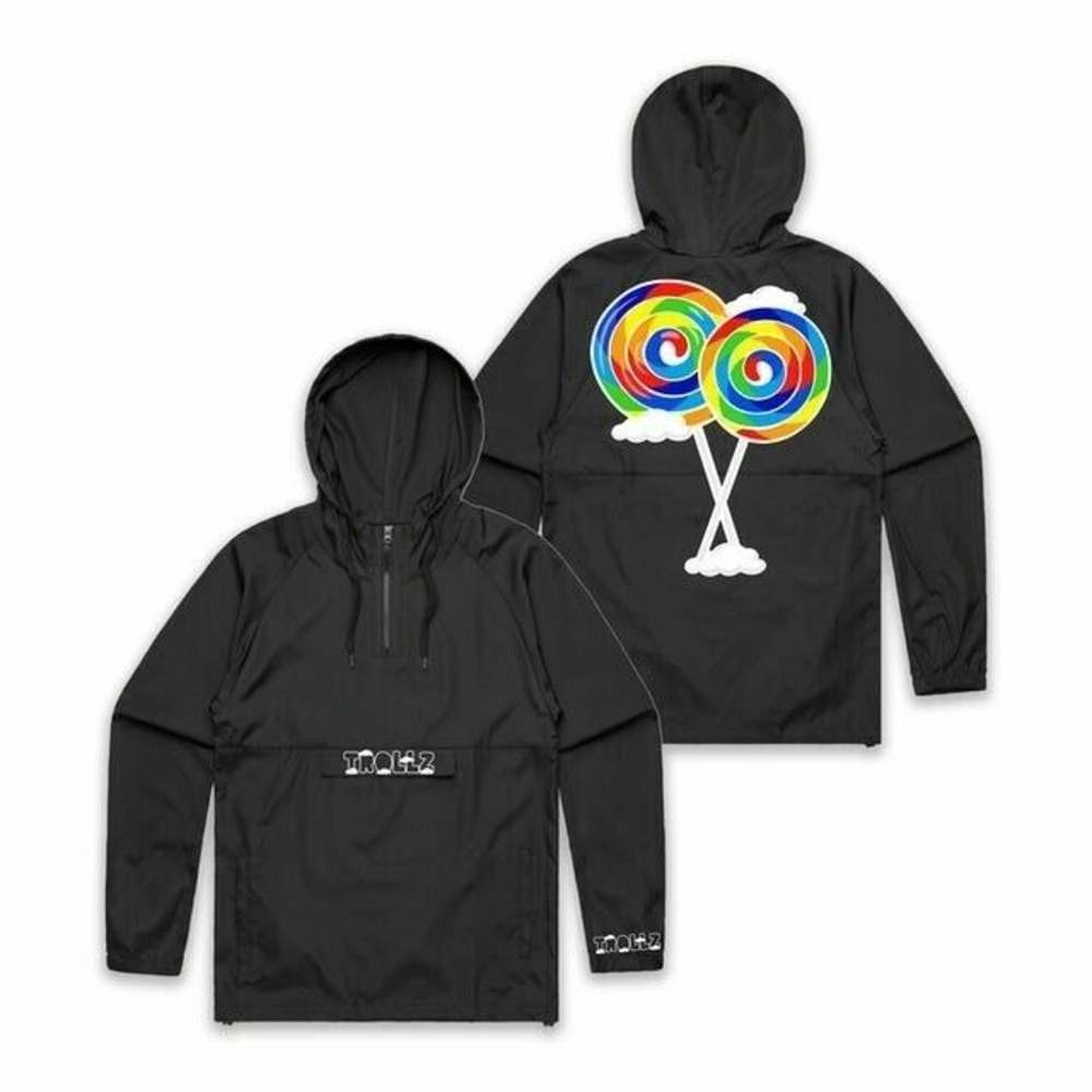 Tekashi  Nicki Minaj Trollz Rainbow Windbreaker Jacket  M Authentic